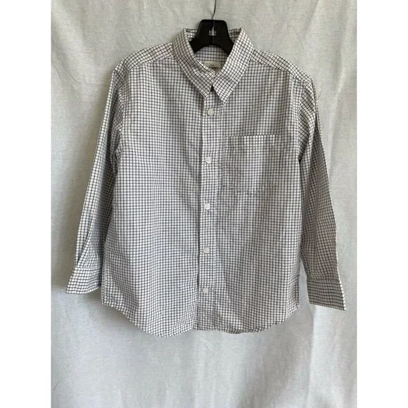 old navy boys dress shirts Old Navy Boys Dress Shirt Sz 5t Blue White Checkered